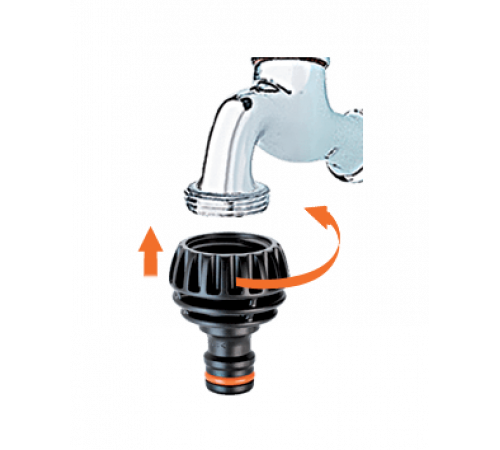 Адаптер 1/2"-3/4"В для конектора поливального шлангу Ergogrip