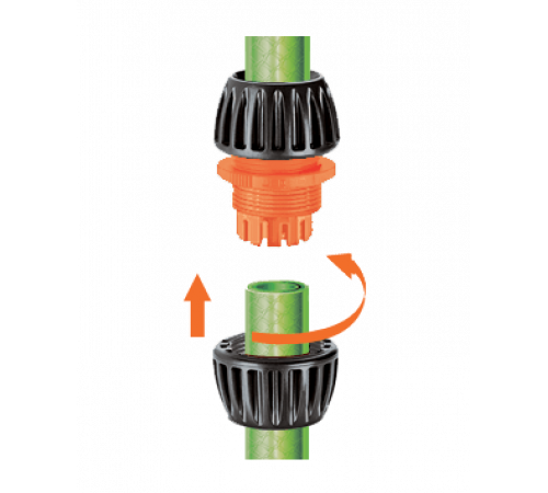 Муфта 1/2" ремонтна для поливального шлангу Ergogrip бл.