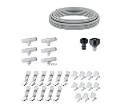Система охолодження повітря мікротуманом, шланг 7,5м, 6 форсунок (набір)