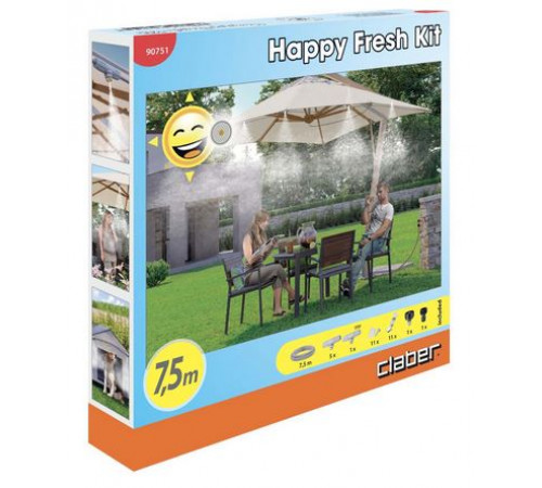 Система охолодження повітря мікротуманом, шланг 7,5м, 6 форсунок (набір)