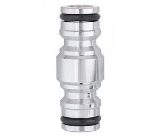 Адаптер двосторонній для конектора поливального шлангу, метал, бл.