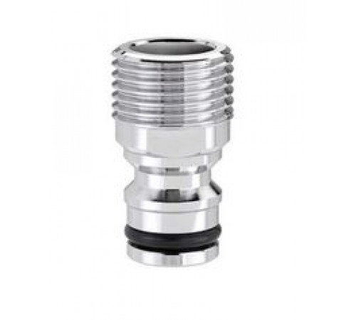 Адаптер 1/2"Н для конектора поливального шлангу, метал, бл.