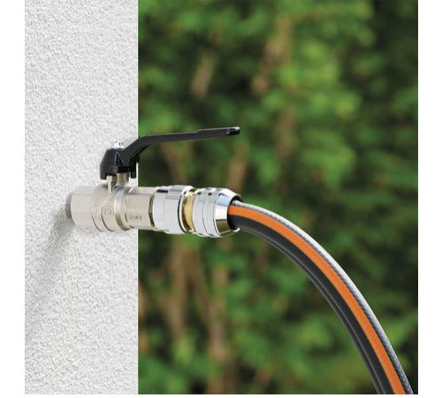 Конектор 1/2"- 5/8" для поливального шлангу, метал