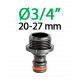 Адаптер 3/4"Н для конектора поливального шлангу (набір 5шт)