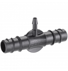 Трійник 16мм для крапельної трубки 1/4" (2шт), бл.