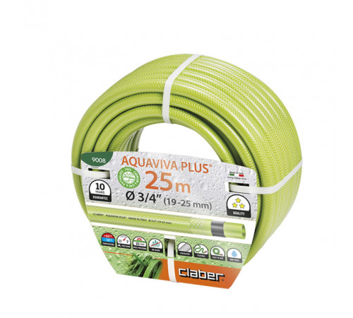 Шланг поливальний 3/4", 25м Aquaviva Plus, салатовий