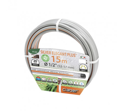 Шланг поливальний 1/2" 15 м Silver Elegant Plus