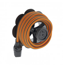 Шланг поливальний пружинний 1/2 15м, набір з конектором, розпилювачем, насадкою на кран 3/4, настінним тримачем