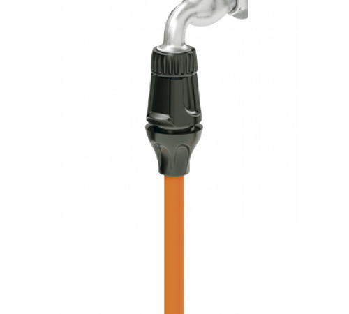 Шланг поливальний пружинний 1/2 15м, набір з конектором, розпилювачем, насадкою на кран 3/4, настінним тримачем