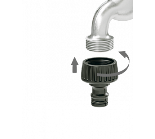 Шланг поливальний пружинний 1/2 15м, набір з конектором, розпилювачем, насадкою на кран 3/4, настінним тримачем