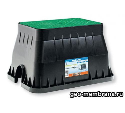 Коробка монтажна прямокутна на 5 клапанів для підземного поливу