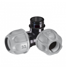 Трійник ПЕ 32*3/4В кутовий