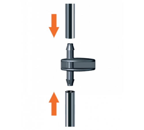 Ніпель 6мм для крапельної трубки 1/4" 10шт.