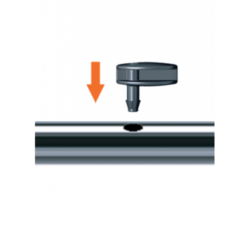 Заглушка 6мм для крапельної трубки 1/4" (10шт)
