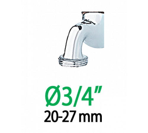 Штуцер 1/2"-3/4"В*16/6мм для крапельної трубки 1/4"-1/2"