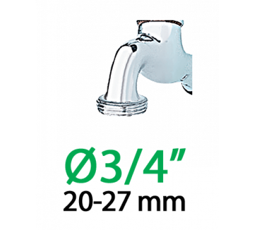 Штуцер 1/2"-3/4"В*16мм для крапельної трубки 1/2"