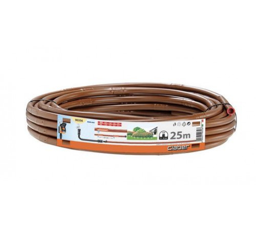 Трубка крапельного поливу 16мм 1/2" DRIPPER відстань 33см, 25м, коричн.