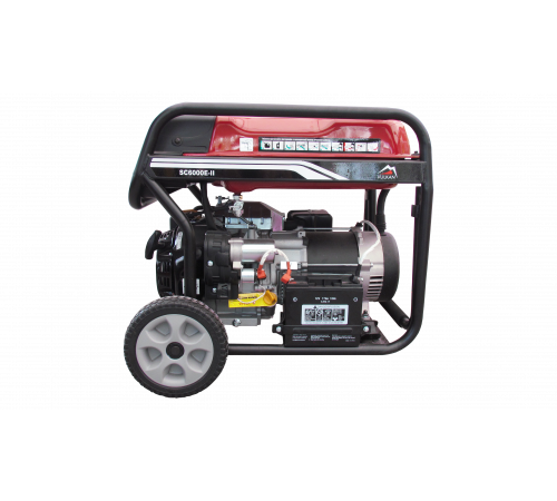 Генераторна установка SC6000E-II 1ф 5,0кВт, ел.старт, бак-25л, колеса
