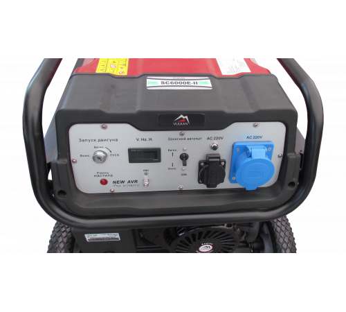 Генераторна установка SC6000E-II 1ф 5,0кВт, ел.старт, бак-25л, колеса
