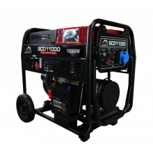 Генераторна установка SCD11000 дизель 1ф 9кВт ел.старт, 18л, колеса
