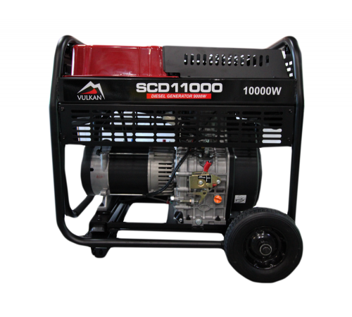 Генераторна установка SCD11000 дизель 1ф 9кВт ел.старт, 18л, колеса