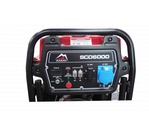 Генераторна установка SCD6000 дизель 1ф 4,5кВт ел.старт, 18л, колеса