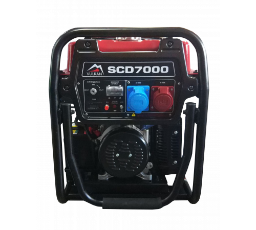 Генераторна установка SCD7000 дизель 3ф 5,0кВт ел.старт, бак18л, колеса