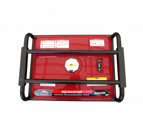 Апарат дугового зварювання з генераторною установкою SC200M-II 5кВт, 180А/26,8В бак 25л, електростарт