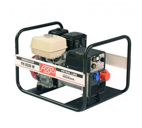 Апарат дугового зварювання з генераторною установкою FH8220W 3ф- 6,5кВА/1ф-3,5кВА, звар.стр-220А, двиг.Honda-GX390, бак 6,1л, руч.старт