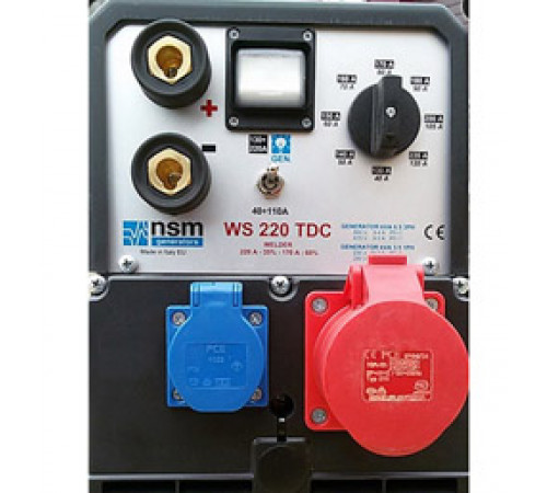 Апарат дугового зварювання з генераторною установкою FH8220W 3ф- 6,5кВА/1ф-3,5кВА, звар.стр-220А, двиг.Honda-GX390, бак 6,1л, руч.старт