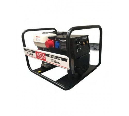 Апарат дугового зварювання з генераторною установкою FH9220W 3ф-7,8кВА/1ф-4,0кВт, звар.стр-220А, двиг.Honda-GX390, бак 6,2л