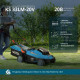 Аккумуляторная газонокосилка KS 33LM-20V