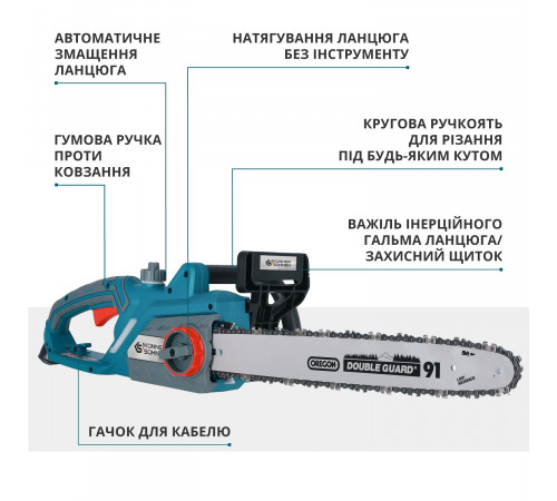 Електрична ланцюгова пила KS CS2400-18 Електрична ланцюгова пила KS CS2400-18