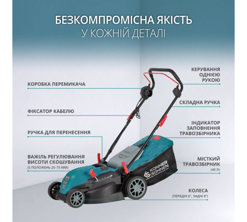 Електрична газонокосарка KS 38LM Електрична газонокосарка KS 38LM