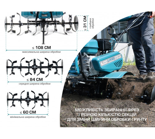 Бензиновый культиватор KS 7HP-950S Бензиновый культиватор KS 7HP-950S