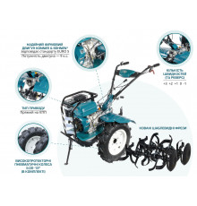 Бензиновый культиватор KS 9HP-1350G-3 (500)
