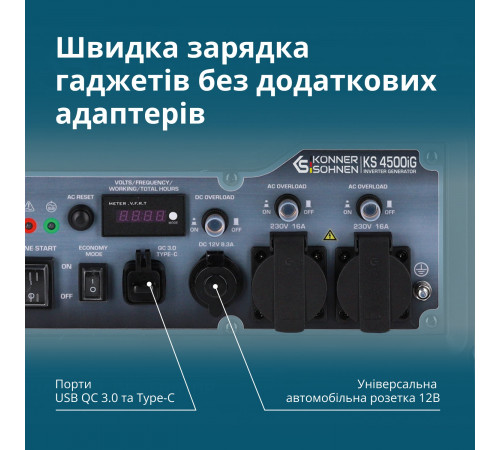 Генератор інверторний KS 4500iG