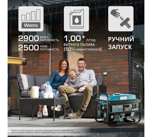 Бензиновый генератор "Könner & Söhnen" KS 2900
