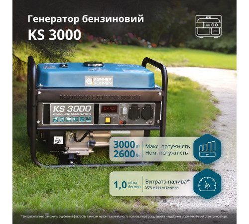 Бензиновий генератор «Könner & Söhnen» KS 3000