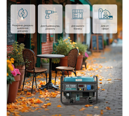 Бензиновий генератор «Könner & Söhnen» KS 7000