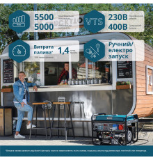 Бензиновий генератор «Könner & Söhnen» KS 7000E 1/3