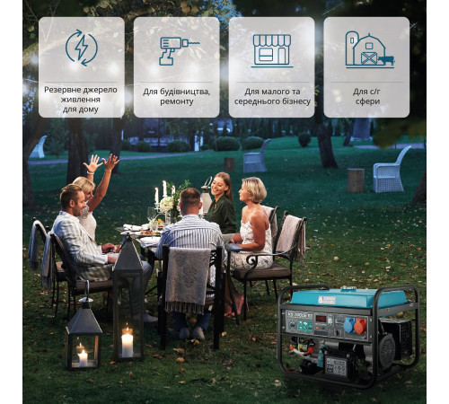 Бензиновий генератор «Könner & Söhnen» KS 7000E 1/3