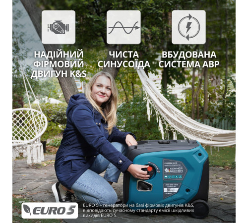 Інверторний генератор KS 4000iE S ATS