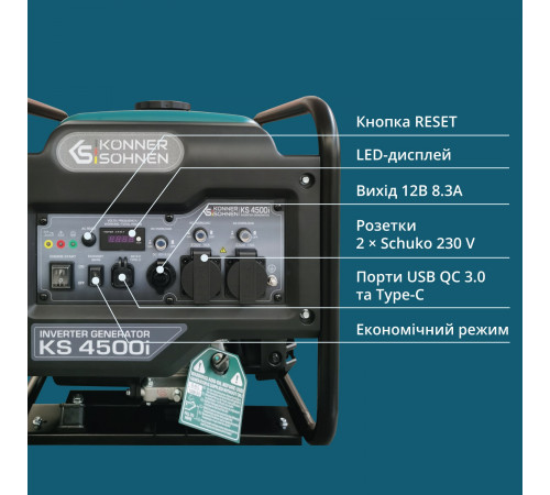 Інверторний генератор Könner & Söhnen KS 4500i