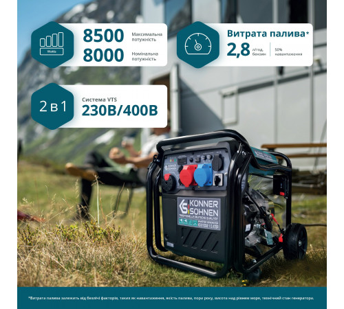 Инверторный генератор KS 8100iE 1/3 ATSR