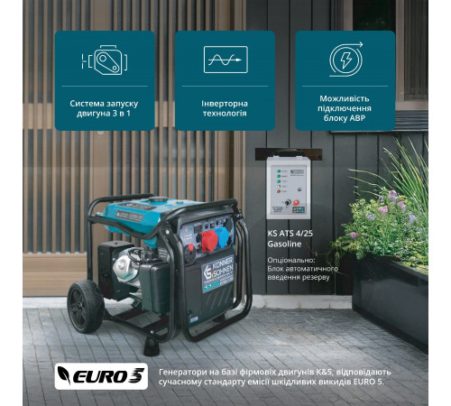 Инверторный генератор KS 8100iE 1/3 ATSR