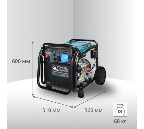 Инверторный генератор KS 8100iE ATSR