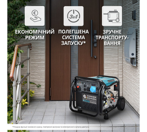 Инверторный генератор KS 8100iE ATSR