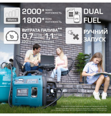 Инверторный газобензиновый генератор KS 2100iG S