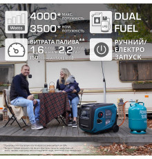 Инверторный газобензиновый генератор KS 4000iEG S